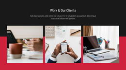 Work And Our Clients - HTML Web Template
