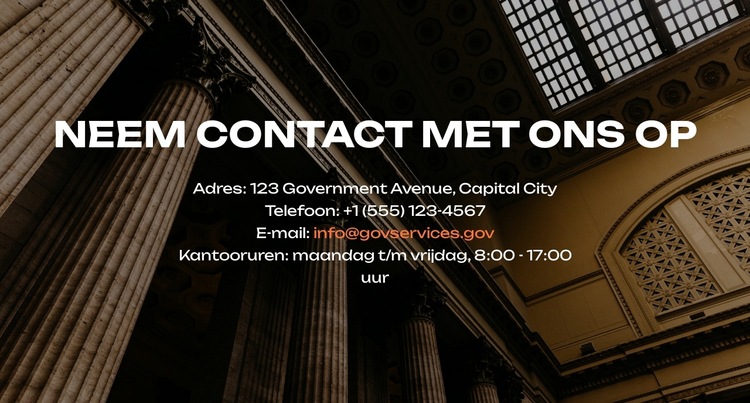 Nationale Ontwikkelingsstrategie Website sjabloon