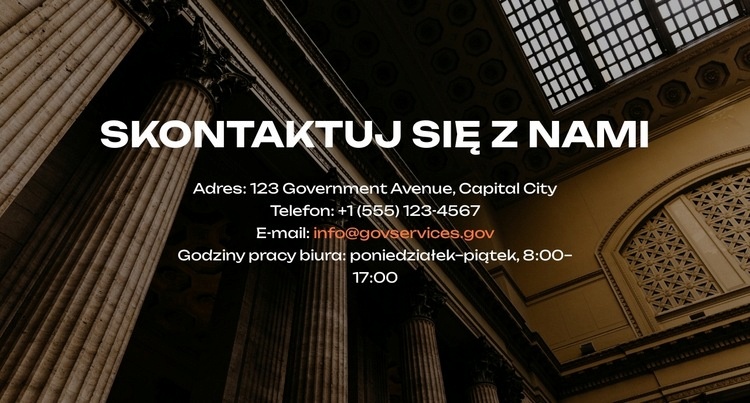 Strategia Rozwoju Narodowego Projekt strony internetowej