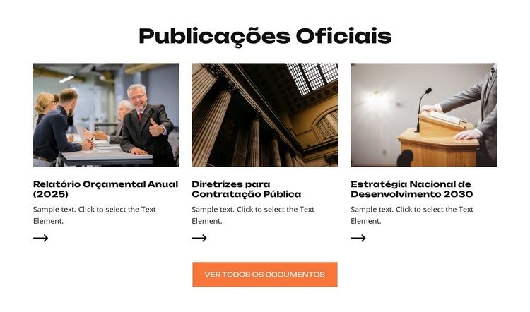O Ministério dos Serviços Públicos Tema WordPress