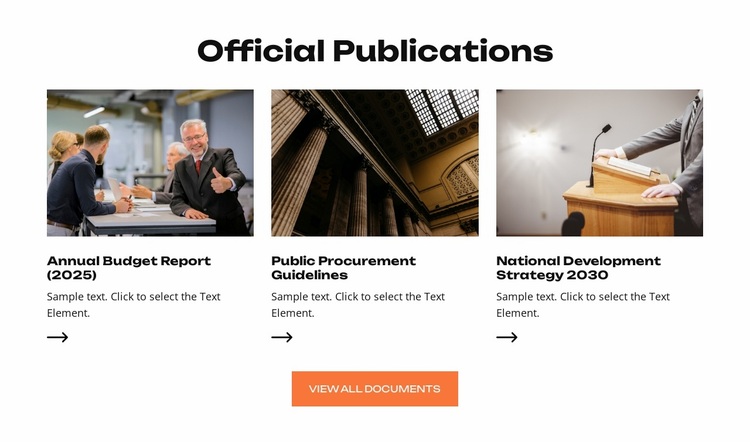 The Ministry of Public Services Website Design