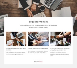 Legújabb Tanácsadói Projektek – Weboldal Tervezés