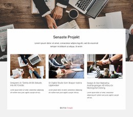 Senaste Konsultprojekt - Vackert WordPress-Tema