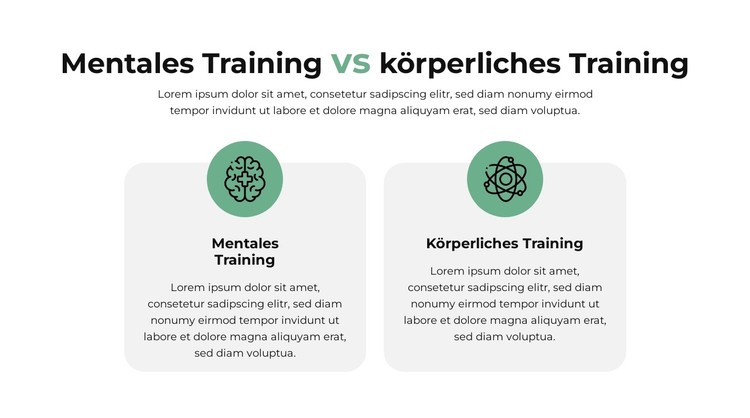 Vergleichsplan CSS-Vorlage