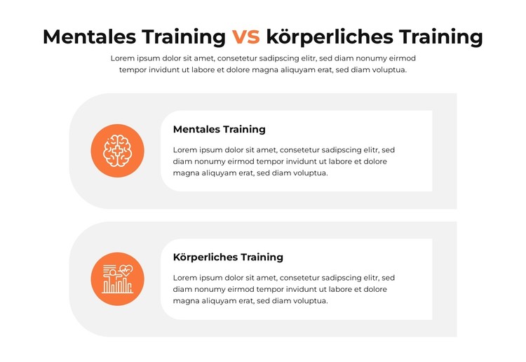 Vergleichsabschnitt CSS-Vorlage