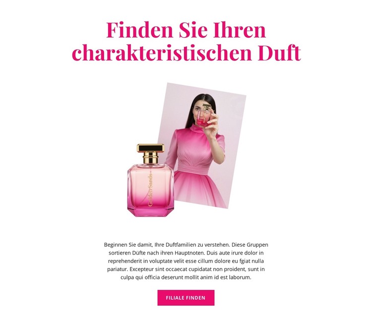 Ihr charakteristischer Duft HTML-Vorlage