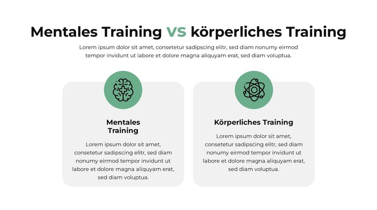 Vergleichsplan HTML-Vorlage