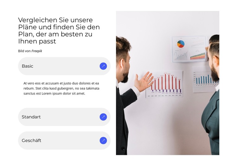 Nur Unterschiede anzeigen HTML-Vorlage