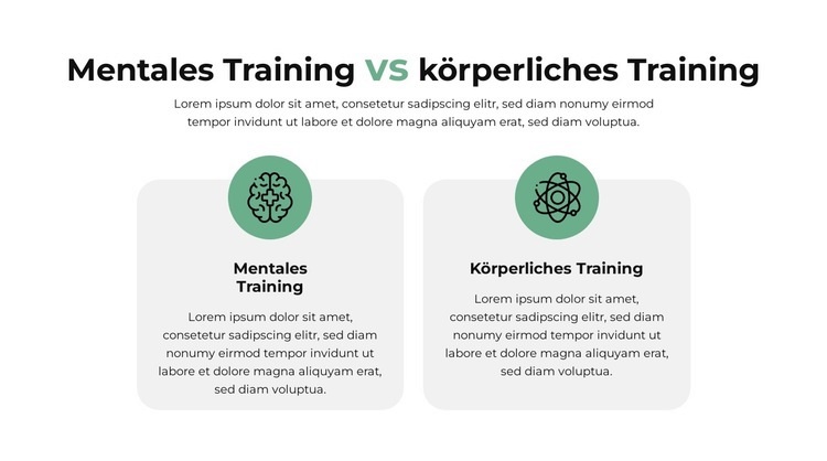 Vergleichsplan HTML5-Vorlage