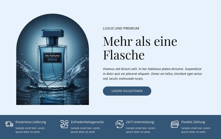 Essenz des modernen Menschen Website-Vorlage