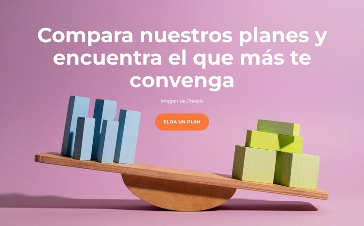 Compara nuestros planes Plantilla CSS