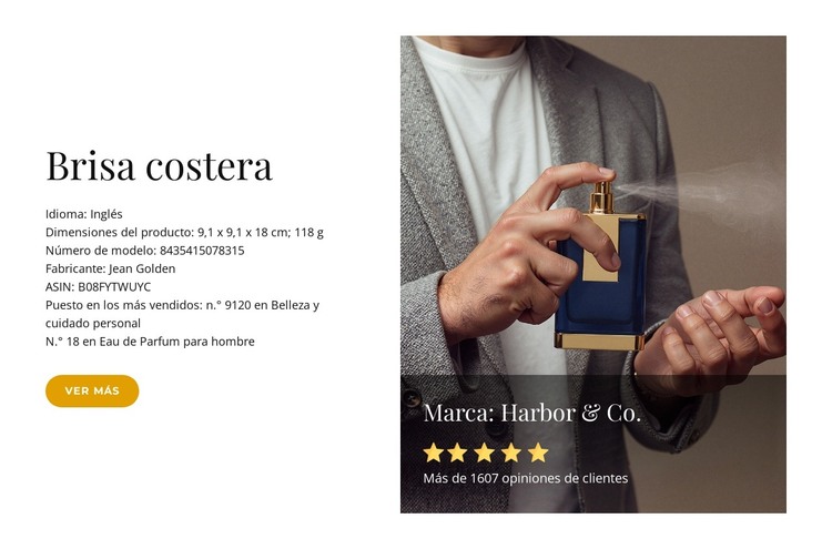 Intensidad del mar fresco Plantilla HTML