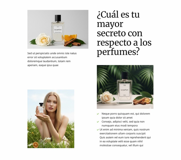 Secretos ocultos de las fragancias Plantilla Joomla