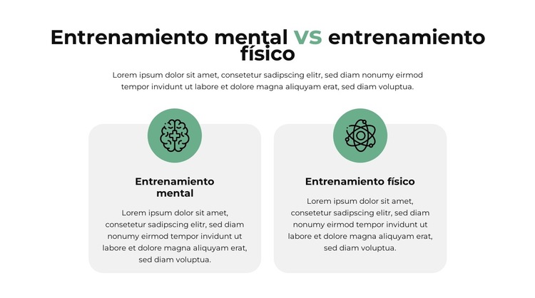 Plan de comparación Plantilla de sitio web
