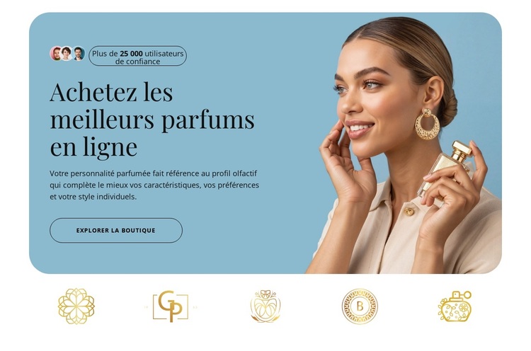 Les meilleurs parfums en ligne Thème WordPress