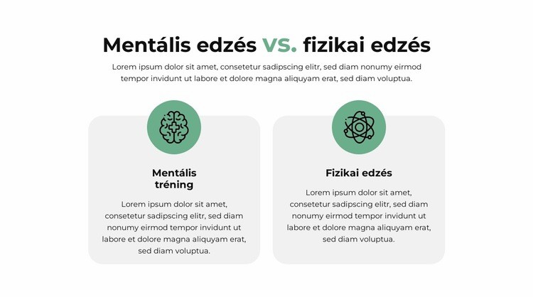 Összehasonlító terv HTML Sablon