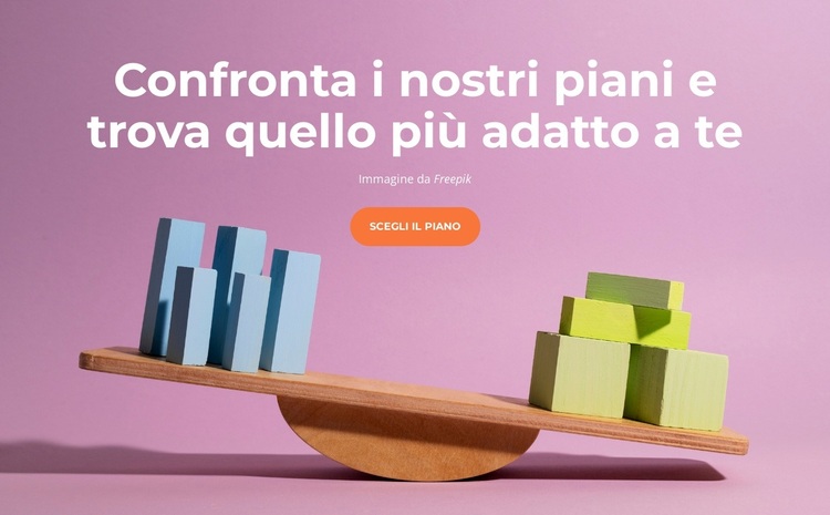 Confronta i nostri piani Tema WordPress