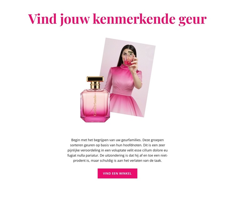 Haar kenmerkende geur CSS-sjabloon