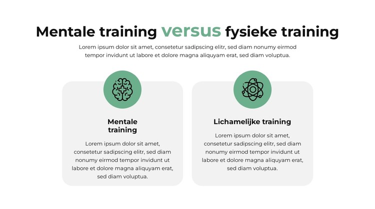 Vergelijkingsplan CSS-sjabloon
