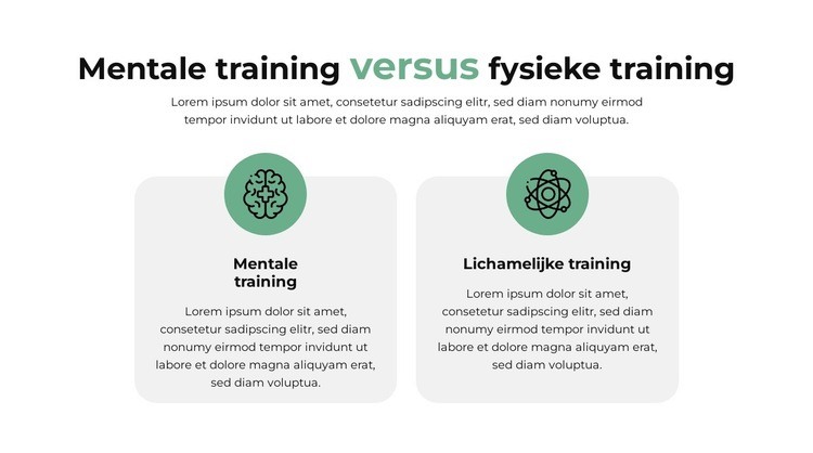 Vergelijkingsplan Website ontwerp