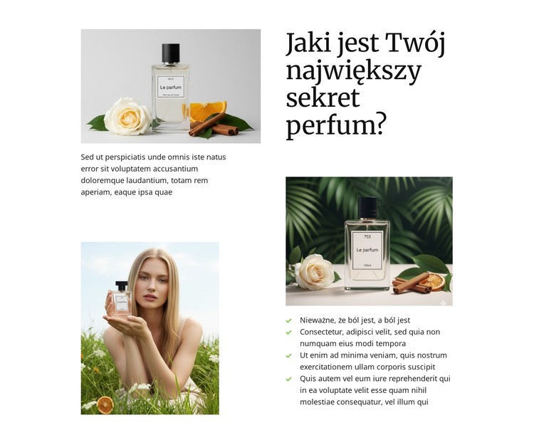 Ukryte sekrety zapachów Szablon CSS
