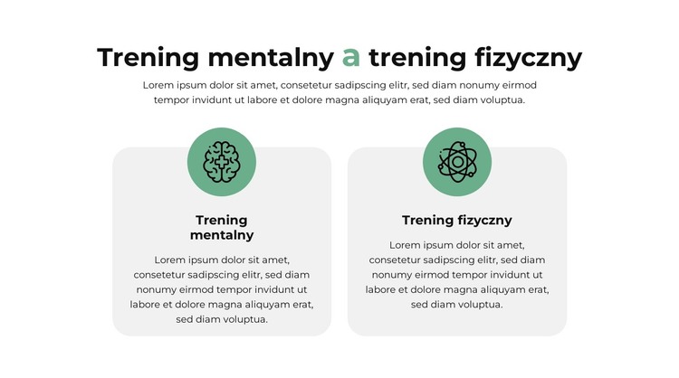 Plan porównawczy Szablon HTML