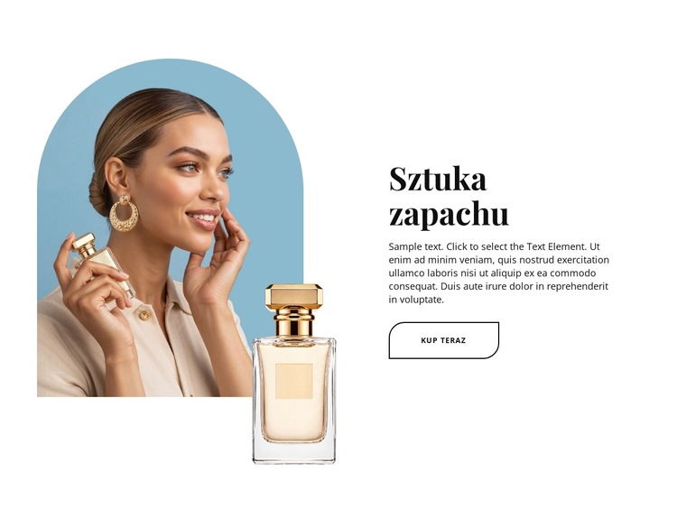 Sztuka zapachu Szablon witryny sieci Web