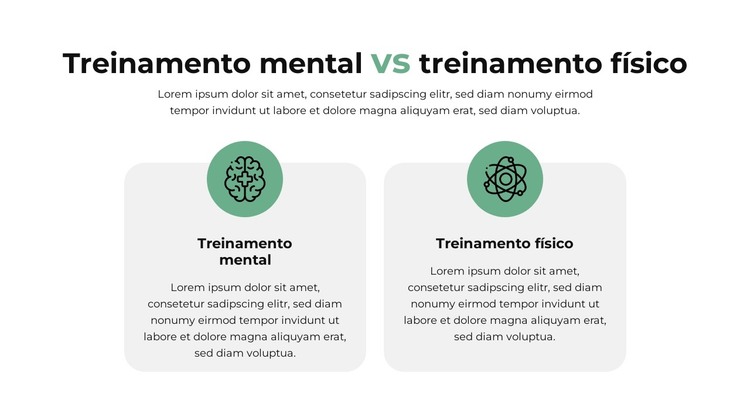 Plano de comparação Modelo HTML