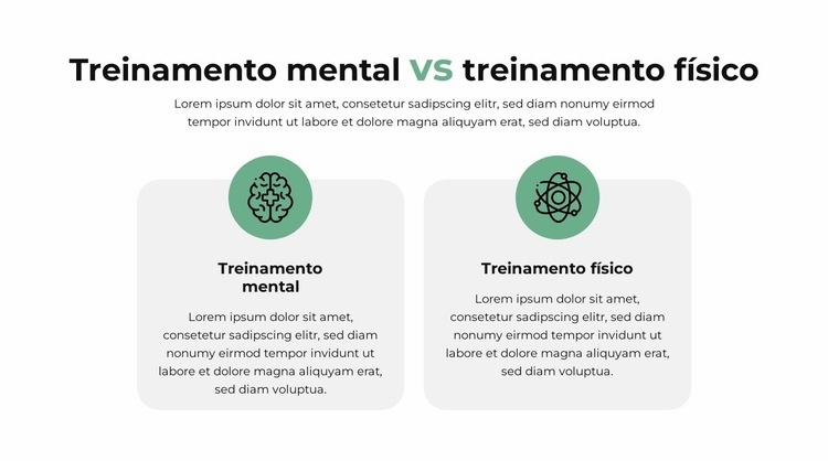 Plano de comparação Modelo