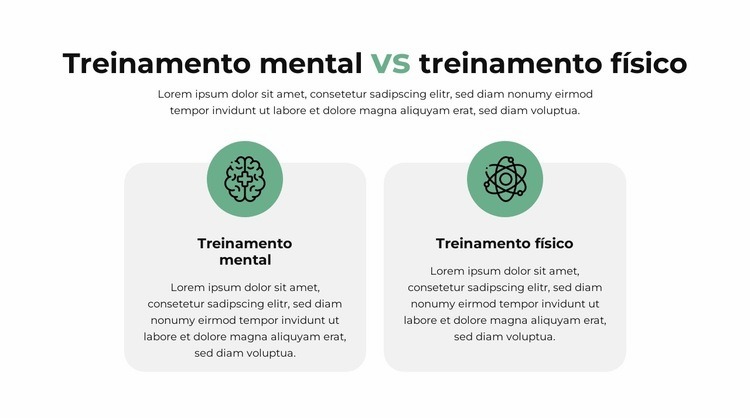 Plano de comparação Landing Page