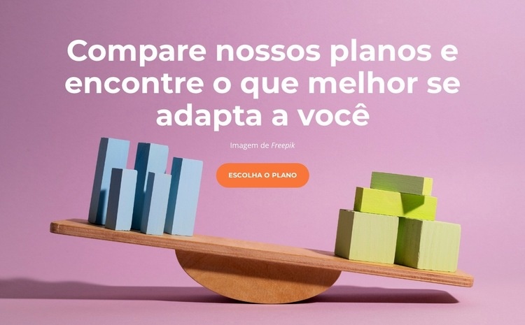 Compare nossos planos Landing Page