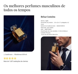 Melhores Perfumes Masculinos Tema WordPress