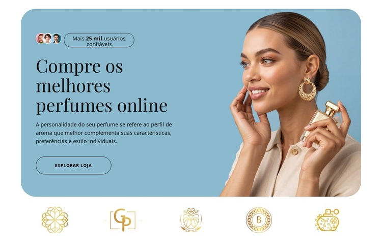 Os melhores perfumes online Tema WordPress
