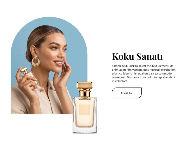 Koku sanatı Web Sitesi Şablonu