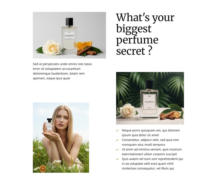 Hidden fragrance secrets WordPress Theme