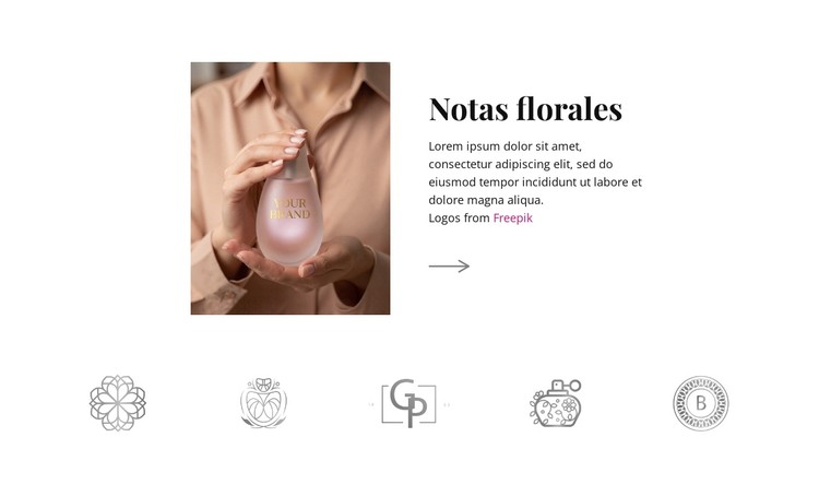 Notas florales Plantilla CSS