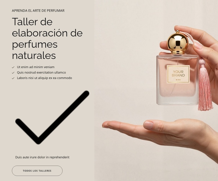 Perfume natural Tema de WordPress
