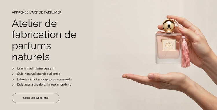 Parfum naturel Modèle HTML