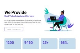 Smart assistant support - Html Code Example by Nicepage