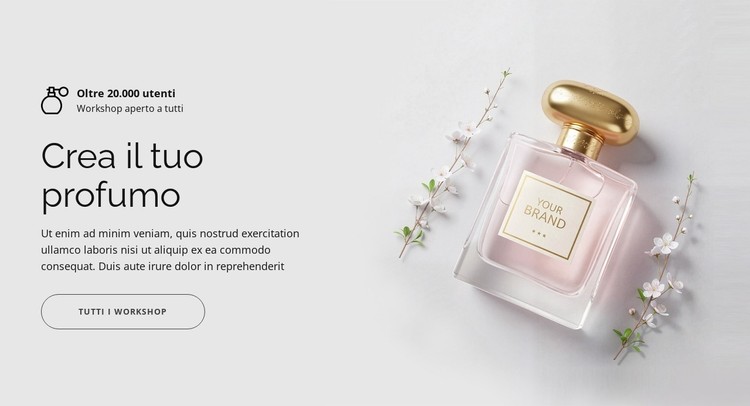 Crea il tuo profumo Modello CSS