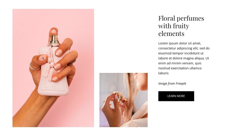 Floral perfumes Joomla Template