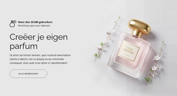 Creëer je eigen parfum CSS-sjabloon