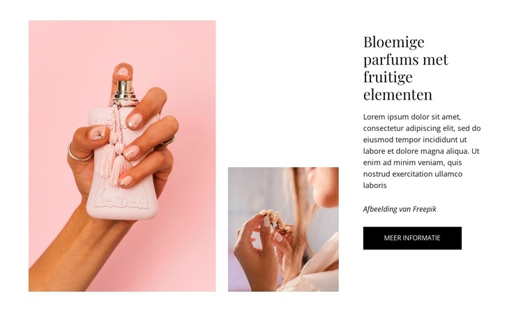 Bloemige parfums WordPress-thema