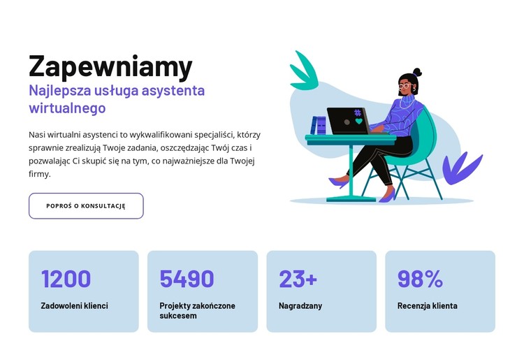 Wsparcie inteligentnego asystenta Szablon CSS