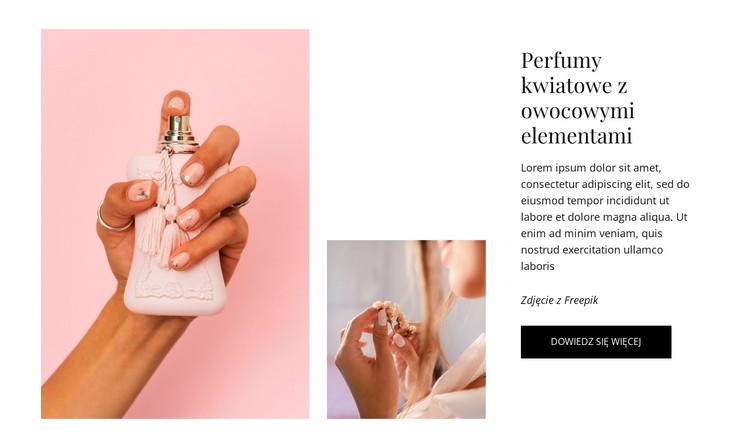 Perfumy kwiatowe Szablon CSS