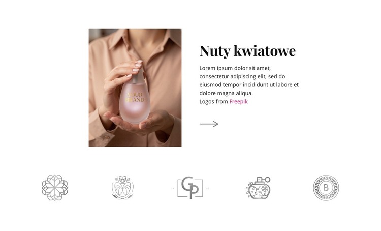 Nuty kwiatowe Szablon HTML