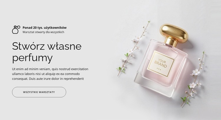 Stwórz własne perfumy Szablon HTML