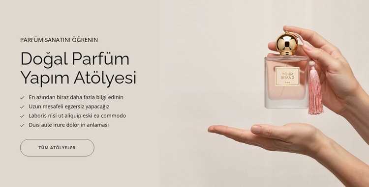 Doğal parfüm WordPress Teması