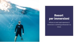 Immersioni Con Gli Squali - Mockup Di Sito Web Professionale Personalizzabile