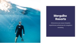 Mergulhando Com Tubarões - Web Design Multifuncional